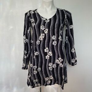 Express Floral Long sleeve tunic